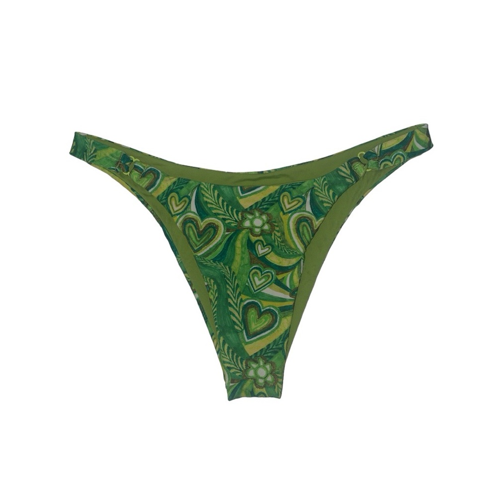 BLACKBOUGH RIRI DOUBLE RING CHEEKY BOTTOMS. GREEN/ZOOTED. Size SMALL